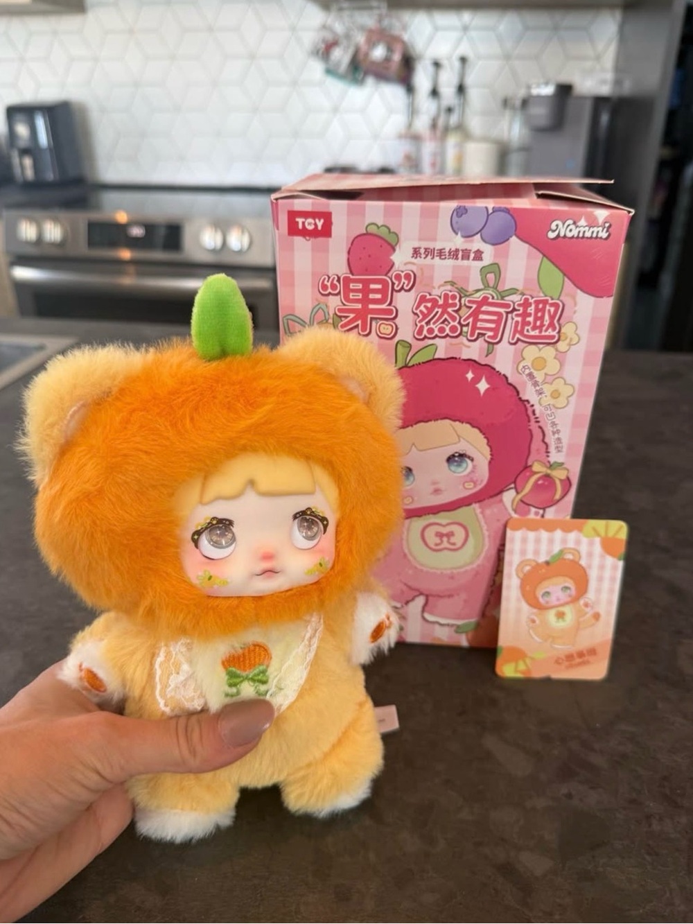 Nommi Orange Plush Fruit Doll -